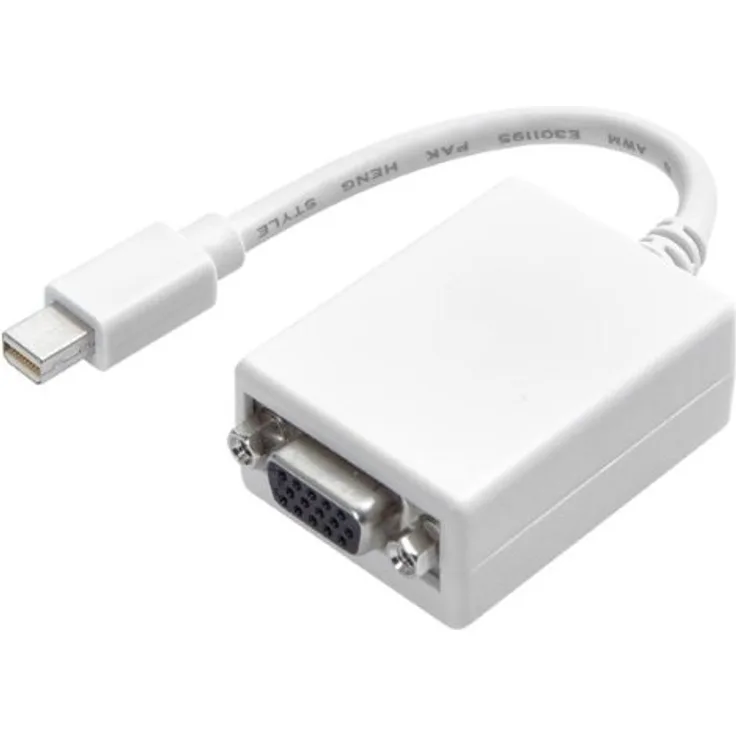 Vivanco Mini DisplayPort - VGA Adapter (Mini DisplayPort Stecker - VGA Buchse), weiß