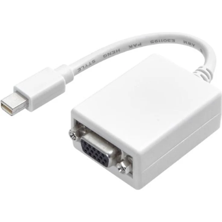 Vivanco Mini DisplayPort - VGA Adapter (Mini DisplayPort Stecker - VGA Buchse), weiß