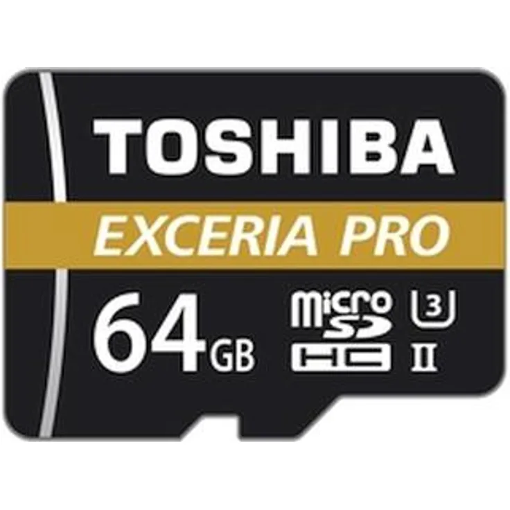 Toshiba Exceria Pro M501 Micro SDHC 64GB, 64 GB, MicroSDHC, Klasse 10, 260 MB/s, 150 MB/s, UHS-II