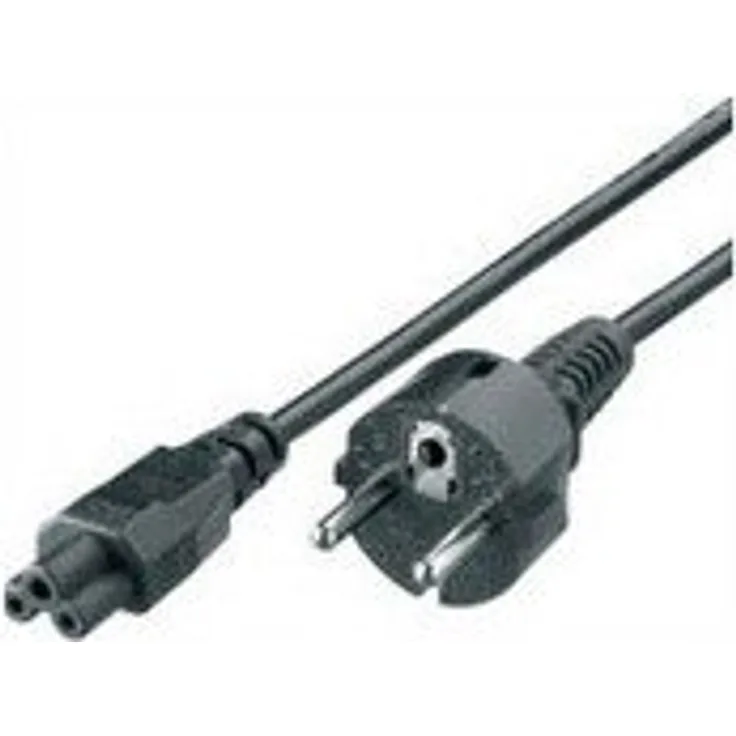 equip e'quip Netzanschlusskabel Euro für Notebooks Netzkabel Euro - Stecker - CB-3 - Buchse 1.8 m schwarz