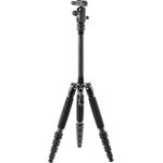 SIRUI AM-025K+D-10K LightLegs Reise-Dreibeinstativ Carbon mit Kugelkopf in schwarz, 140,8 cm