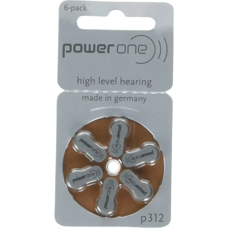 Varta Powerone p312 Hörgerätebatterie (Quecksilberfrei) 6 BATTERIEN