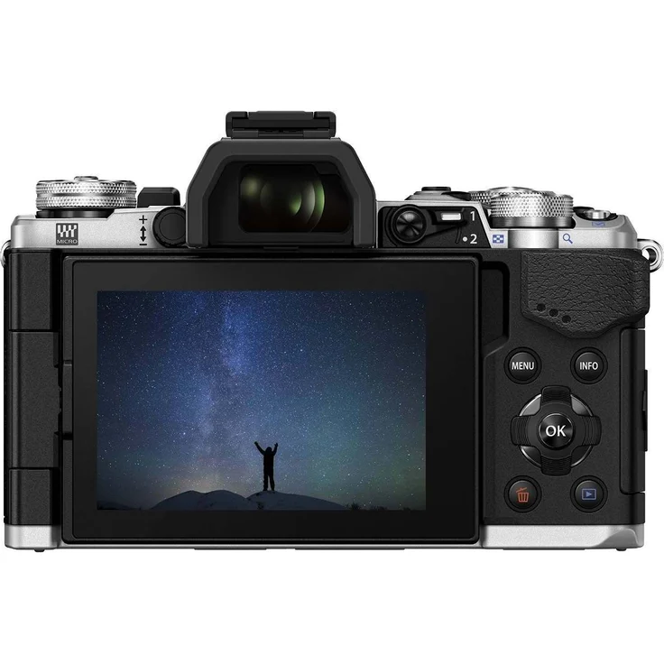 Olympus OM-D E-M5 Mark II Micro Four Thirds Systemkamera, 16.1 Megapixel, 5-Achsen Bildstabilisator, elektronischer Sucher, silber – Bild 2
