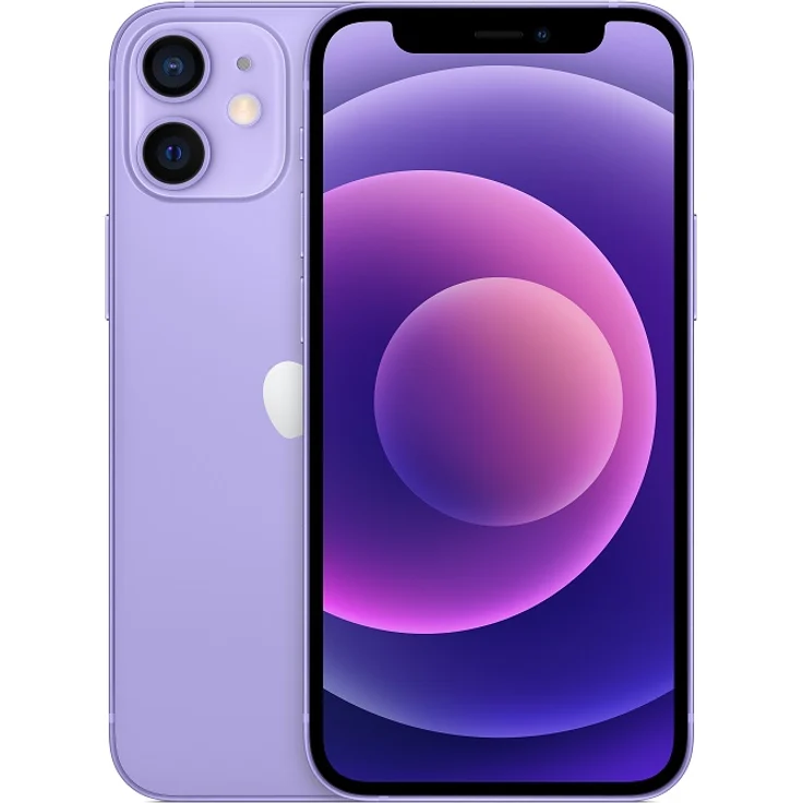 Apple iPhone 12 mini 5G Smartphone 13,72cm (5,4 Zoll) OLED-Display, 64GB interner Speicher, Dual-SIM, iOS, Purple – Bild 1