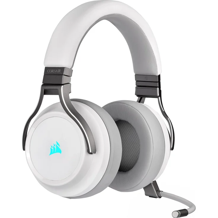 CORSAIR Gaming VIRTUOSO RGB - Headset - Full-Size - 2,4 GHz - kabellos - USB, 3,5 mm Stecker - weiß (CA-9011186-EU) – Bild 2