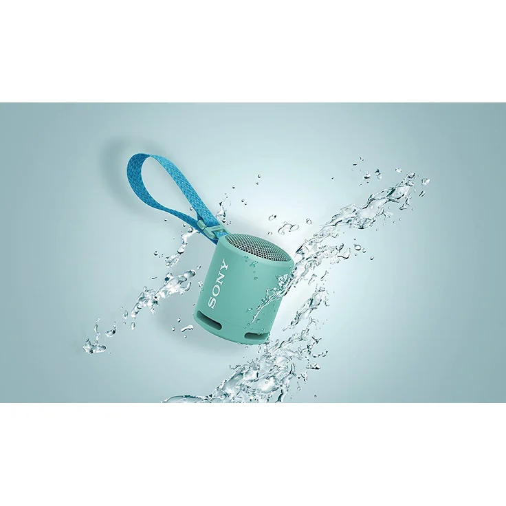 Sony SRS-XB13 Bluetooth-Lautsprecher, tragbar, Extra Bass, 16 Stunden Akkulaufzeit, wasserfest (IP67), Türkis – Bild 3
