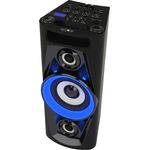 Reflexion PS07BT Mobile Discosoundmaschine (inkl. Bluetooth, Radio, 2x USB, AUX-IN, Karaokefunktion und Akku) schwarz