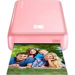 Kodak Mini 2 HD Wireless Mobile Instant Fotodrucker w - 4 Pass patentierte Drucktechnologie (Rosa) - Kompatibel mit iOS & Android Geräte - Echte Tinte in Einem Instant