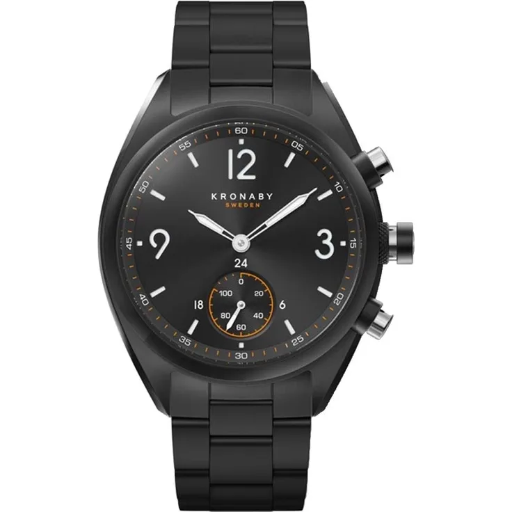Kronaby Herren Hybrid-Smartwatch Herren, 41mm, Schwarz