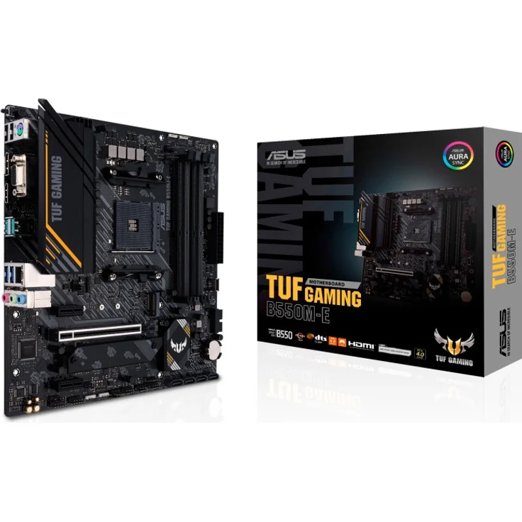 ASUS TUF GAMING B550M-E - micro ATX, AMD B550, Sockel AM4, Dual-channel DDR4-SDRAM (90MB17U0-M0EAY0) – Bild 1
