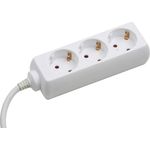 Meister Steckdosenleiste 3-fach - 5 m Kabel - weiß - Kunststoffleitung - IP20 Innenbereich - Steckerleiste - Mehrfachsteckdose - Tischsteckdose - Tido 3-fach - 7430250