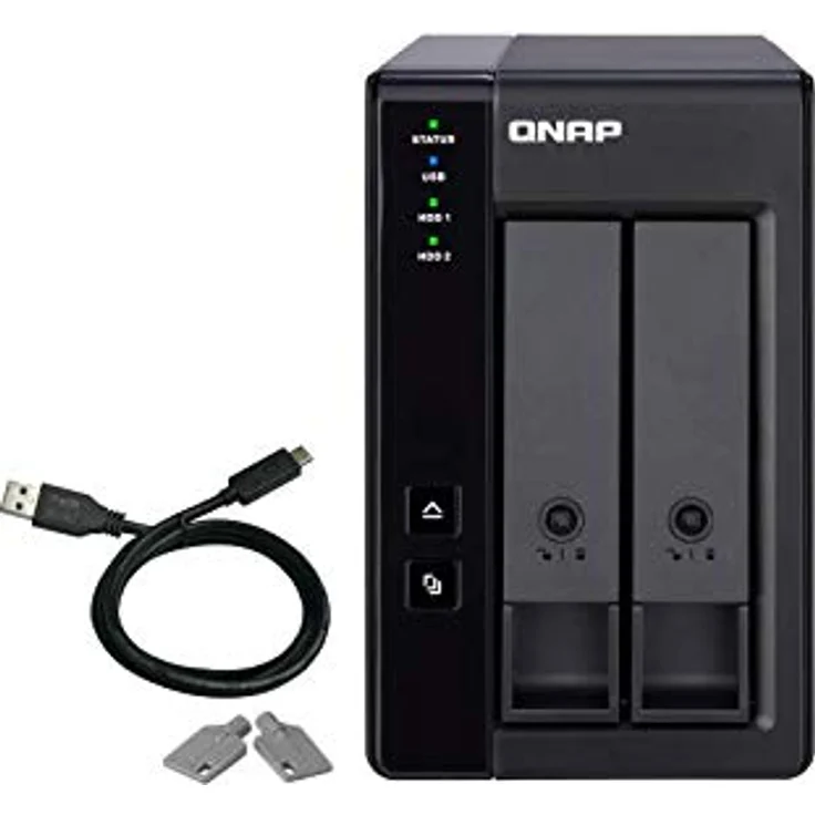 Qnap TR-002 Festplattengehäuse mit 2 Einschüben 2 Bay