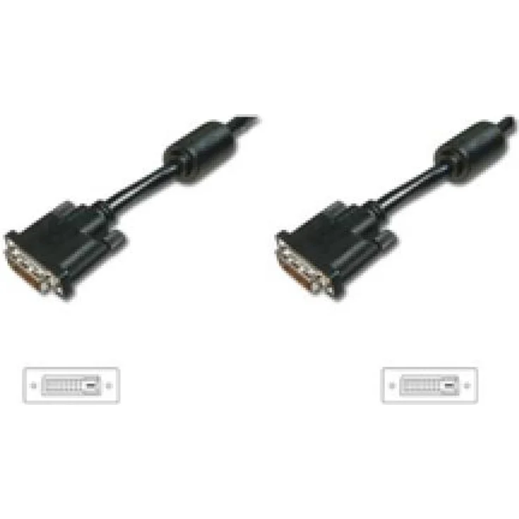 ASSMANN Monitor Anschlusskabel DVI 5m Dual Link 2Ferrit Kerne bulk 24+1 AWG28 max. 2560x1600 (AK-320101-050-S)