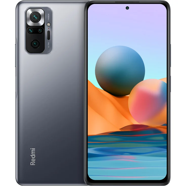 Xiaomi Redmi Note 10 Pro Smartphone 16,94cm (6,67 Zoll) AMOLED-Display, 64GB interner Speicher, 6GB RAM, Dual-SIM, Android, Onyx Gray – Bild 1