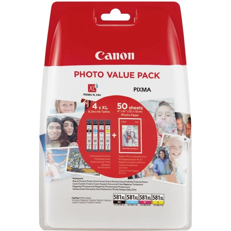 Canon Ink CLI-581XL Bk-C-M-Y Photo – Bild 1