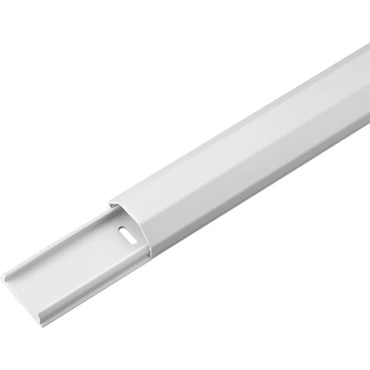Goobay 90727 Halbrunder Aluminium-Kabelkanal, 33 mm, Länge 1, 1 m