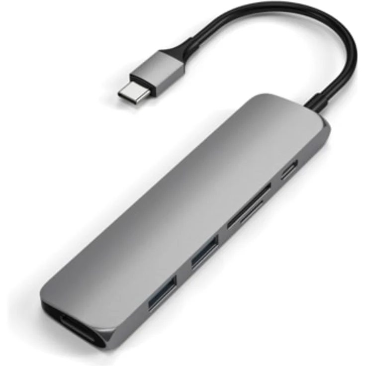 Satechi Type-C USB Passthrough HDMI Hub V2 Space Grau – Bild 1
