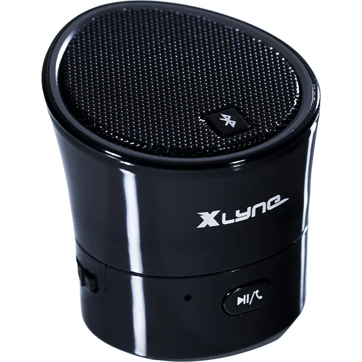 XLYNE 93007 Bluetooth Lautsprecher für Smartphone und Tablet mit integriertem Mikrofon schwarz