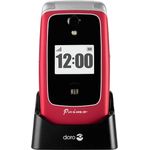Primo 418 by Doro Seniorenhandy 7,11cm (2,8 Zoll) Display, Rot