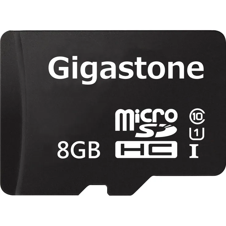Gigastone Micro SD HC C10 U1 mit SD Adapter mehrfarbig mehrfarbig 8GB
