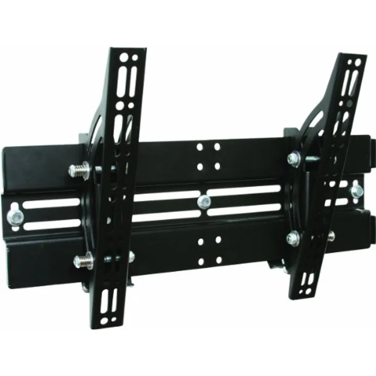 B-TECH BT8431-B Neigbare Universal-Flachbildschirm Wandhalterung (Displaygröße bis zu 127 cm (50 Zoll), Belastbarkeit 35kg, 75 x 75mm, 100 x 100mm, 200 x 100mm, 400 x 300mm, 400 x 400mm) schwarz