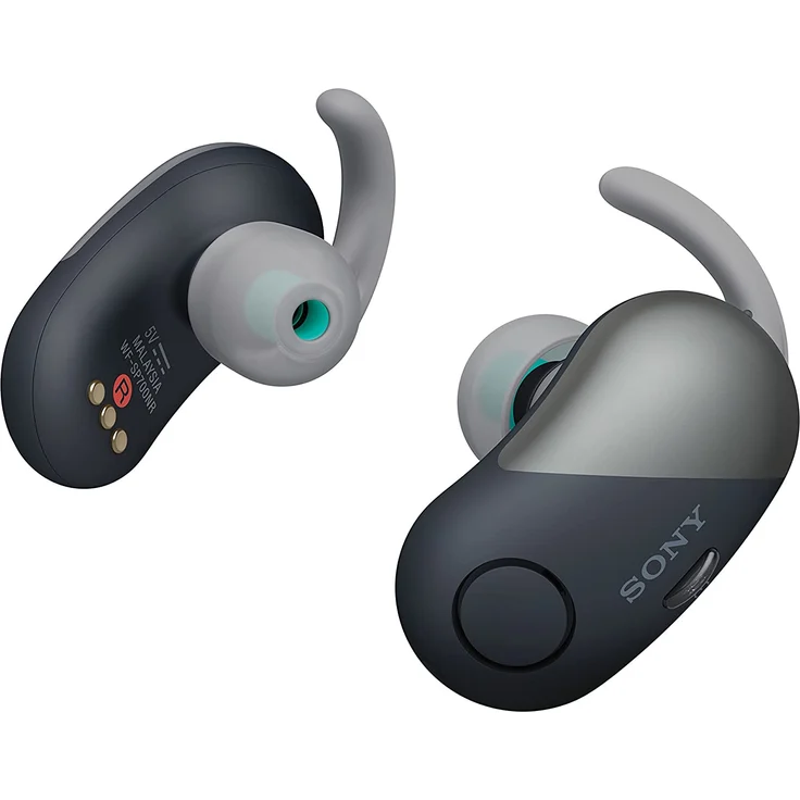 Sony WF-SP700N In-Ear Kopfhörer, mit Bluetooth, Noise Cancelling, geeignet für Sport, spritzwassergeschützt, schwarz – Bild 3
