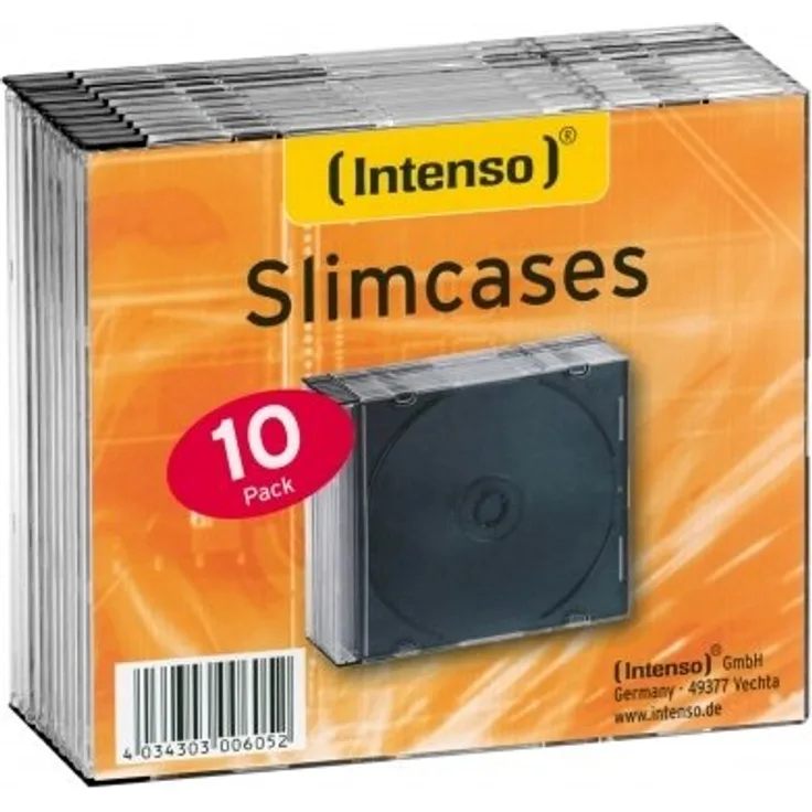 Intenso Slim Case Leerhüllen (10) 9001602 transparent