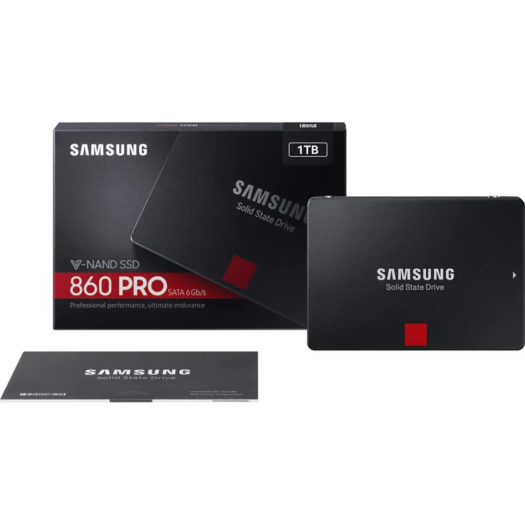 Samsung 860 PRO MZ-76P1T0BW - Solid-State-Disk - verschlüsselt - 1 TB - intern - 2.5 Zoll (6.4 cm) - SATA 6Gb/s - Puffer: 1 GB - 256-Bit-AES - TCG Opal Encryption 2.0 (MZ-76P1T0B/EU) – Bild 6