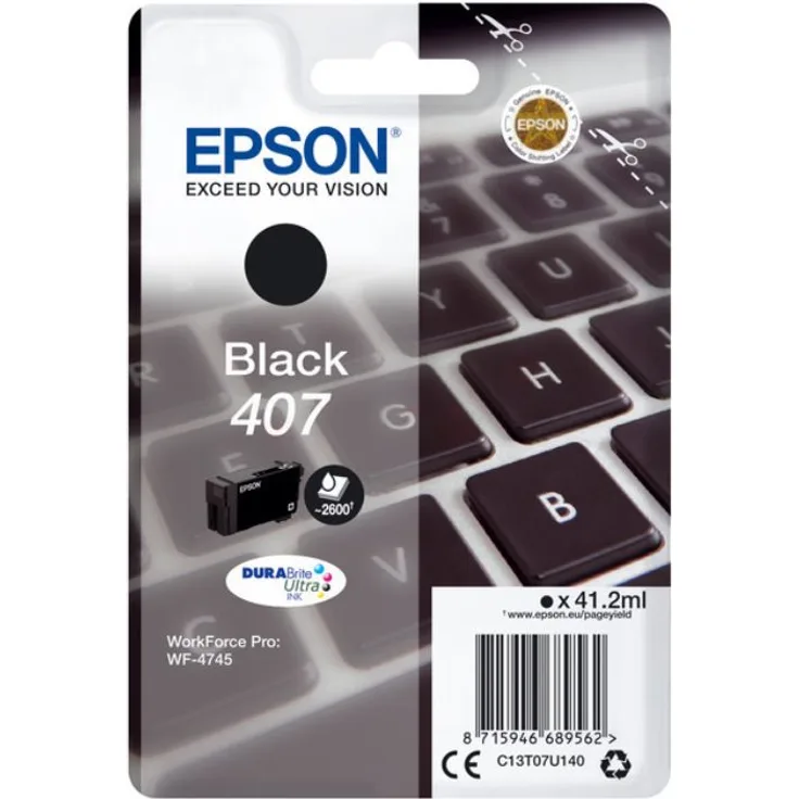 EPSON T07U140 Tintenpatrone 407 schwarz