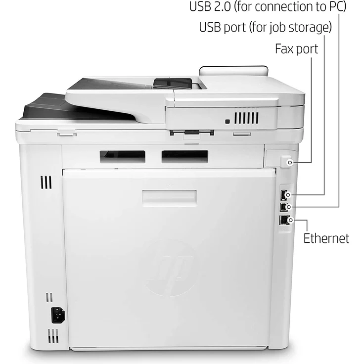 HP Color LaserJet Pro MFP M479fdw (4-in-1) Multifunktionsdrucker - (Laser) Farbe, Druckgeschwindigkeit: 27 s/w, 27 Farbe, Auflösung: 600 x 600, USB, LAN, WLAN, AirPrint, WiFi-Direct, Cloud Print (W1A80A) – Bild 3