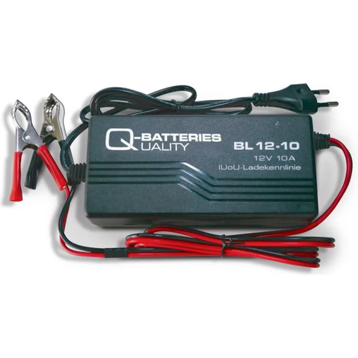 Q-Batteries BL 12-10 Ladegerät für Bleiakkus 12V - 10A Ladestrom IU0U Ladekennlinie