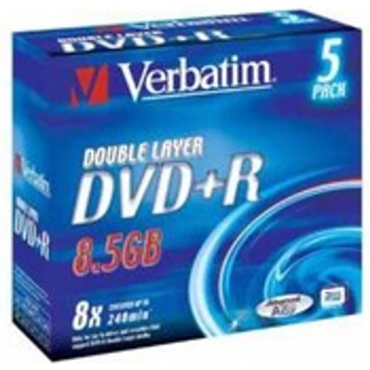 Verbatim DVD+R DL 8,5GB 8X 5er JC - Preisvergleich – Bild 1