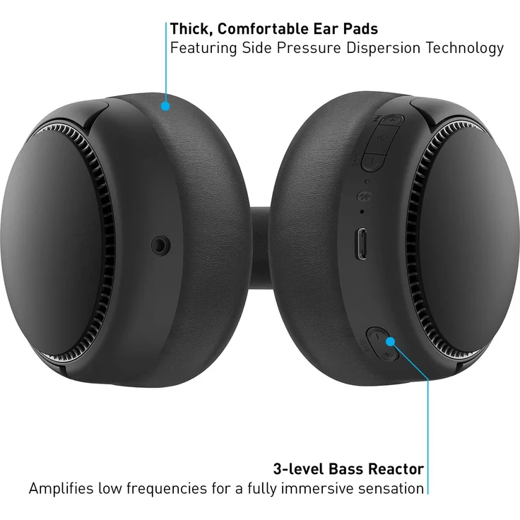Panasonic RB-M500BE Over-Ear-Kopfhörer, mit Bluetooth, Mikrofon, creme weiß – Bild 10