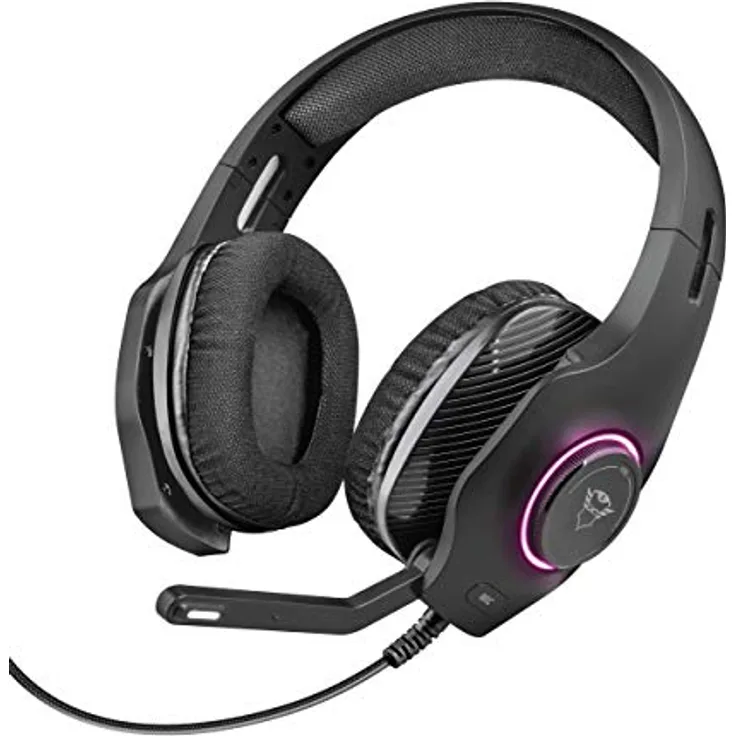 Trust GXT 455 Torus RGB Gaming Headset (für PC und Laptop, mit RGB LED Beleuchtung) schwarz