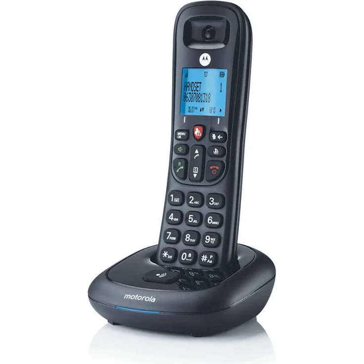 Motorola CD4001 DECT-Telefon Anrufer-Identifikation Schwarz – Bild 5