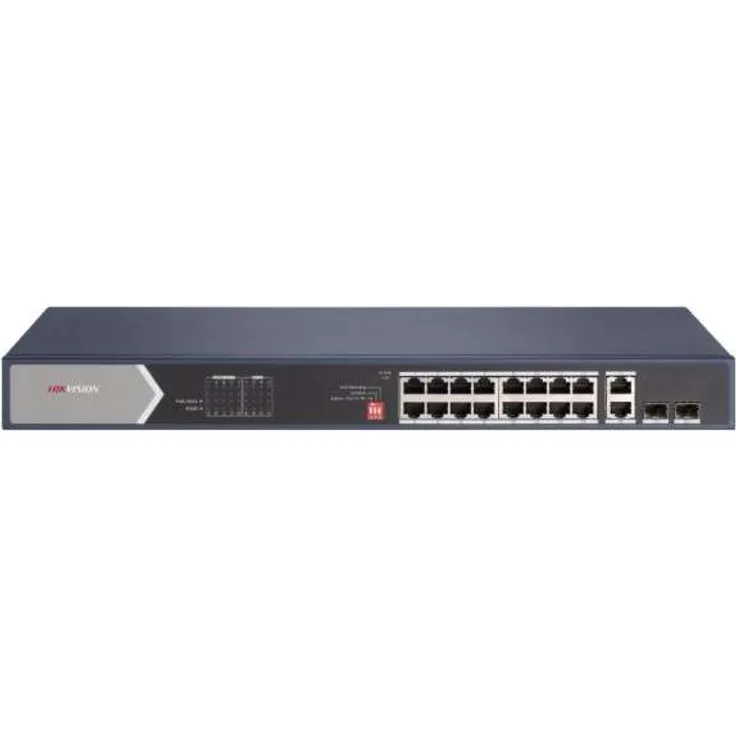 Hikvision DS-3E0520HP-E 16 Port Gigabit Unmanaged POE Switch