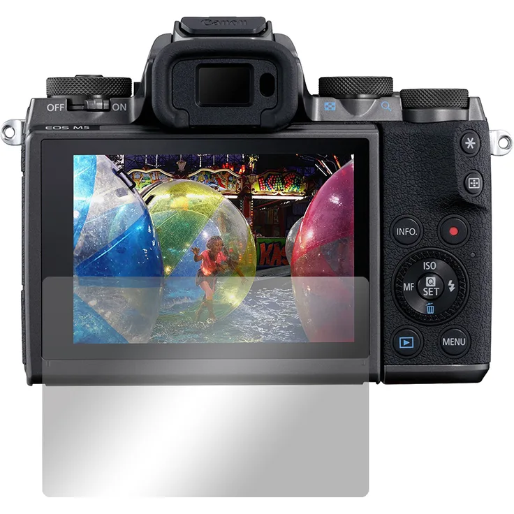 Slabo 2x Displayschutzfolie für Canon EOS M5 KLAR Crystal Clear