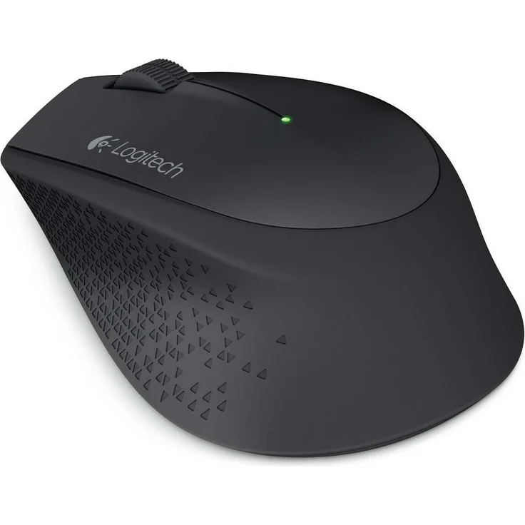 Logitech M280 Kabellose Maus, 2.4 GHz Verbindung via Nano-USB-Empfänger, 1000 DPI Optischer Sensor, 18-Monate Akkulaufzeit, 3 Tasten, PC-Mac - Schwarz – Bild 1