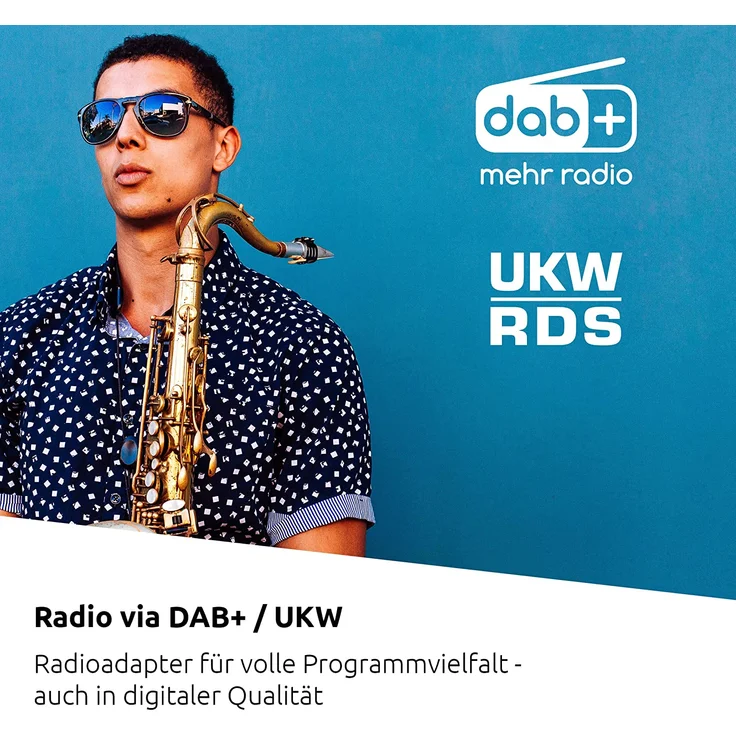 TechniSat DIGITRADIO 100 – DAB+ Radio Adapter mit Bluetooth (DAB, UKW-Empfangsteil zur Erweiterung von HiFi-Anlagen und AV-Receivern, Anschluss für externe Antenne, Sleeptimer, Wecker) schwarz – Bild 4