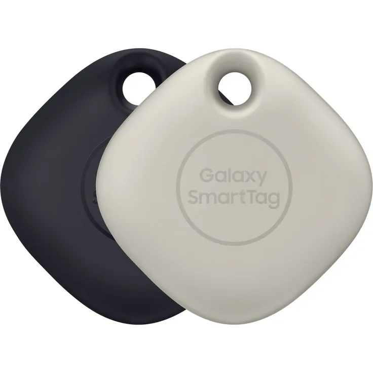 Samsung Galaxy SmartTag 2er Pack EI-T5300MBEGEU, Black & Oatmeal, geeignet für Samsung Galaxy Smartphones, Tablets, Wearables und Buds, Schlüsselfinder, schwarz, beige