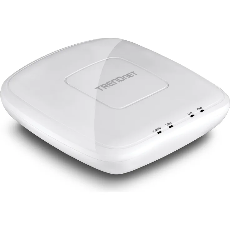 TRENDnet AC1750 Dual Band PoE Access Point, 1300Mbps WiFi AC+450 Mbps WiFi N, WDS Bridge, WDS Station, Repeater Modi, Band Steering, WiFi Traffic Shaping, Bis zu 8 SSIDs-16 Total, IPv6, TEW-825DAP