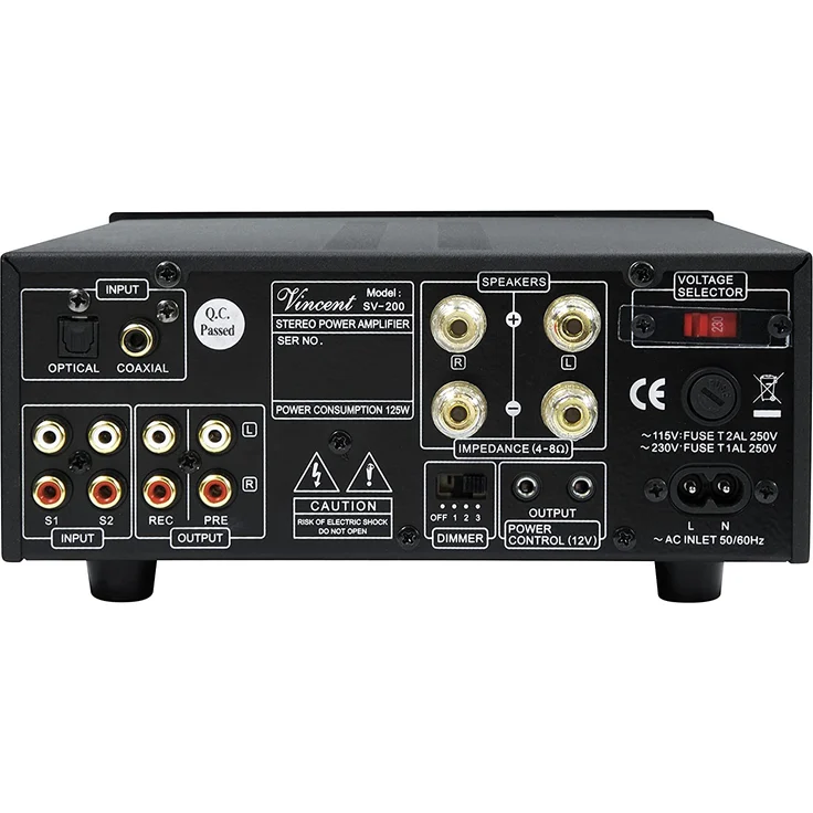 Vincent SV-200 schwarz Vollverstärker 70 Watt – Bild 7