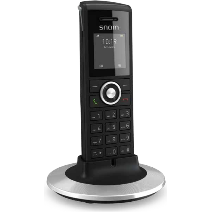 Snom Office Handset M25 (Up To 75 Hours Standby And 7 Hours Talktime, IP DECT Handset, TFT Color Display) Black