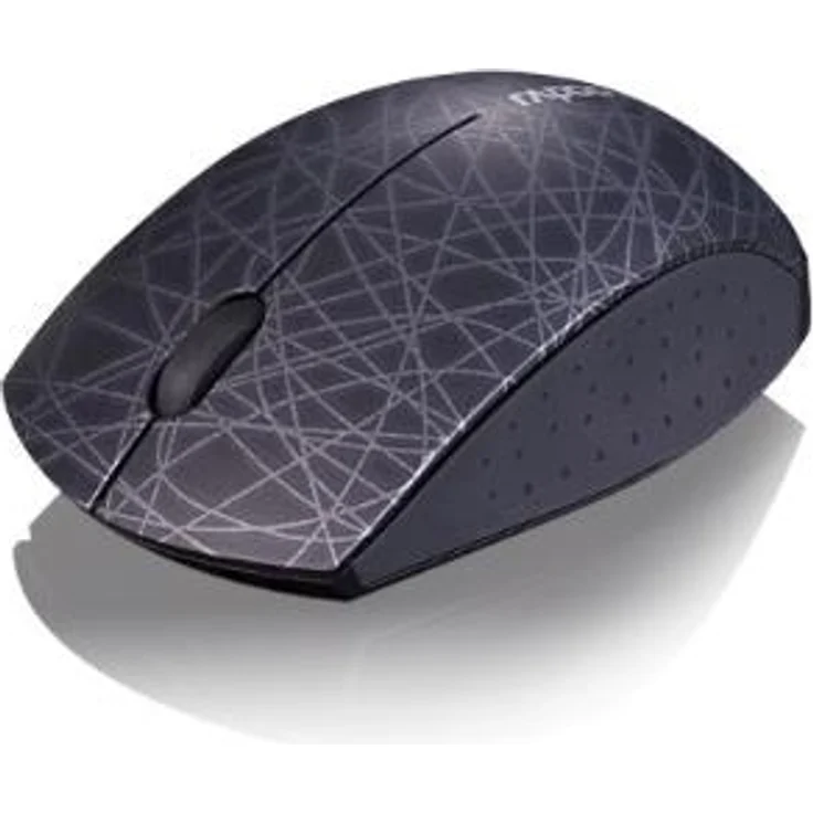 Rapoo 3300P+ kabellose Mini Maus, 2.4 GHz Wireless via Nano USB-Empfänger, 1000 DPI optischer Sensor, kompaktes Design, schwarz – Bild 2