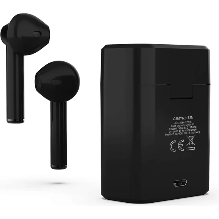 4smarts True Wireless Stereo Headset Eara TWS 3 In-Ear Kopfhörer, mit Bluetooth, Mikrofon, schwarz – Bild 4