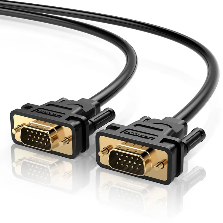 UGREEN VGA Kabel 3m VGA auf VGA Kabel VAG 15Pin HD 1080P Monitorkabel VGA Stecker auf VGA Stecker Adapterkabel für Beamer