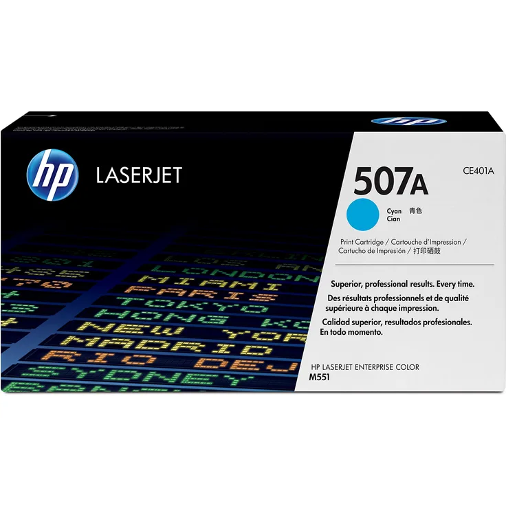 HP 507A (CE401A) Blau Original Toner für HP Laserjet Enterprise M551, Color M575, Pro 570
