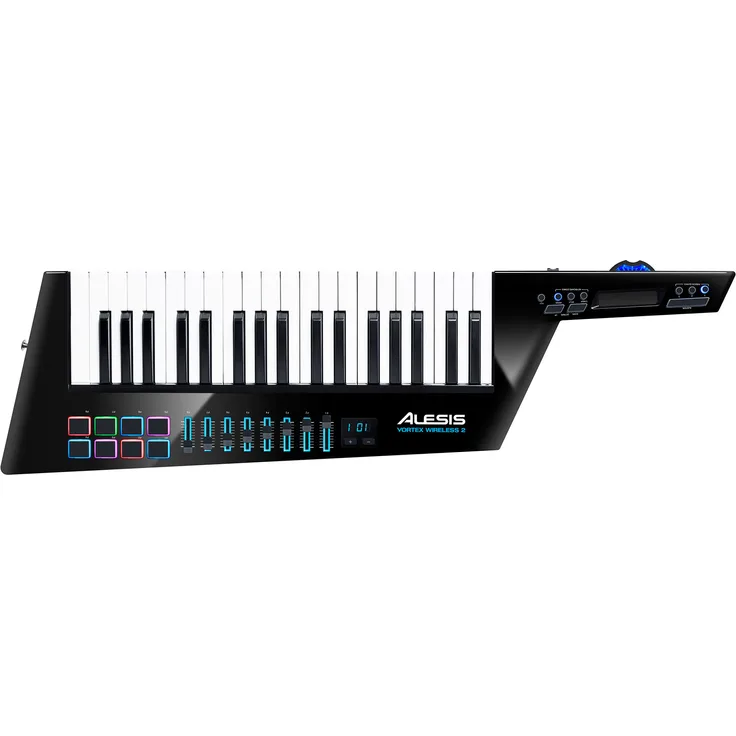 Alesis Vortex Wireless 2 - Kabelloser USB - MIDI Keytar Controller mit einem professionellen Softwarepaket inklusive Pro Tools | First