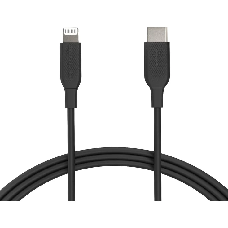 AmazonBasics - USB-C-auf-Lightning-Kabel, MFi-zertifiziertes Ladekabel für iPhone 11-11 Pro-11 Pro max-X-XS-XR-XS Max - 8-8 Plus, für Typ-C Ladegeräte, Unterstützt Power Delivery, Schwarz, 1,82 m – Bild 1