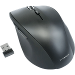Vivanco Silent Mouse, Funk Maus, leise, geräuscharm, ergonomisch, kabellos, Wireless, 800-1600 DPI umschaltbar kaum Klickgeräusche